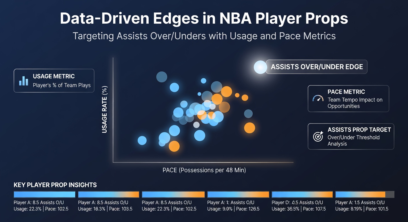 Visualisatie van NBA pace en assists correlatie per team in het seizoen 2025-2026
