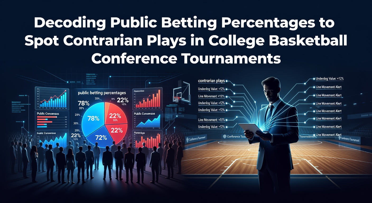 Analyse van publieke weddenschapspercentages in college basketball toernooien met grafieken en data-visualisaties