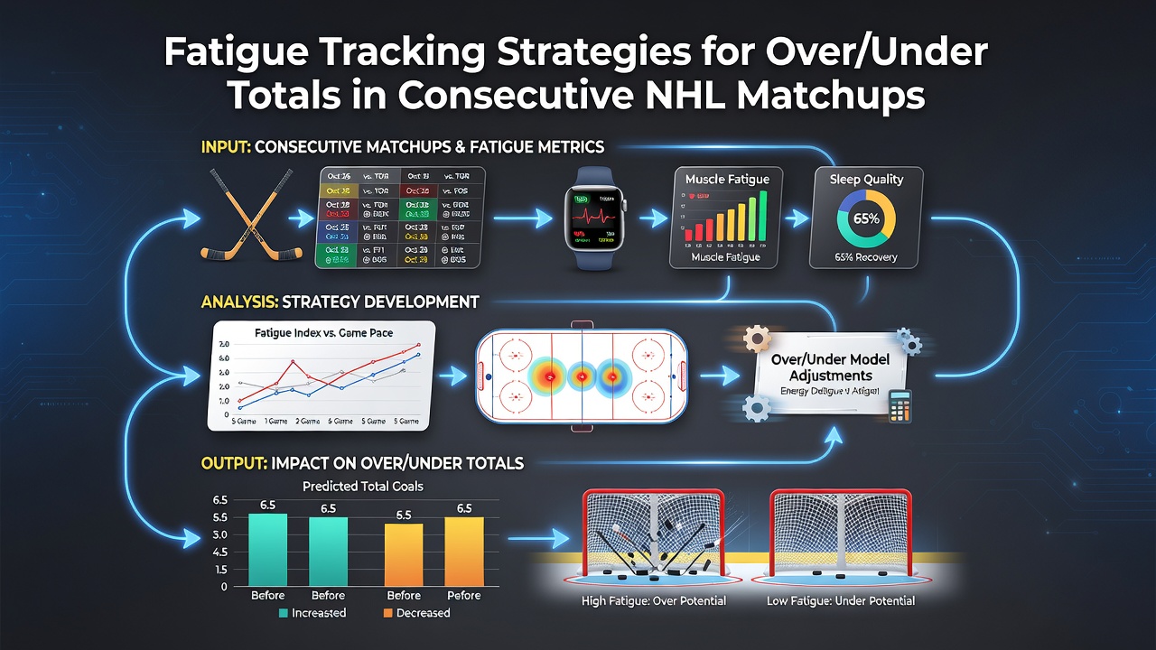 Analyse van vermoeidheidspatronen bij NHL-teams in back-to-back wedstrijden